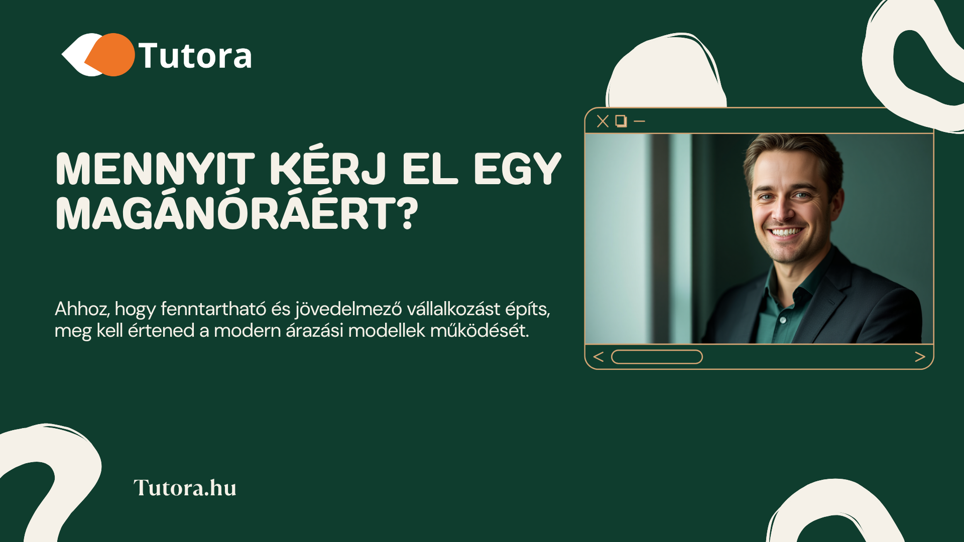Illusztráció forinttal és órával, amely a szakértői óradíjakat mutatja be a Tutorán